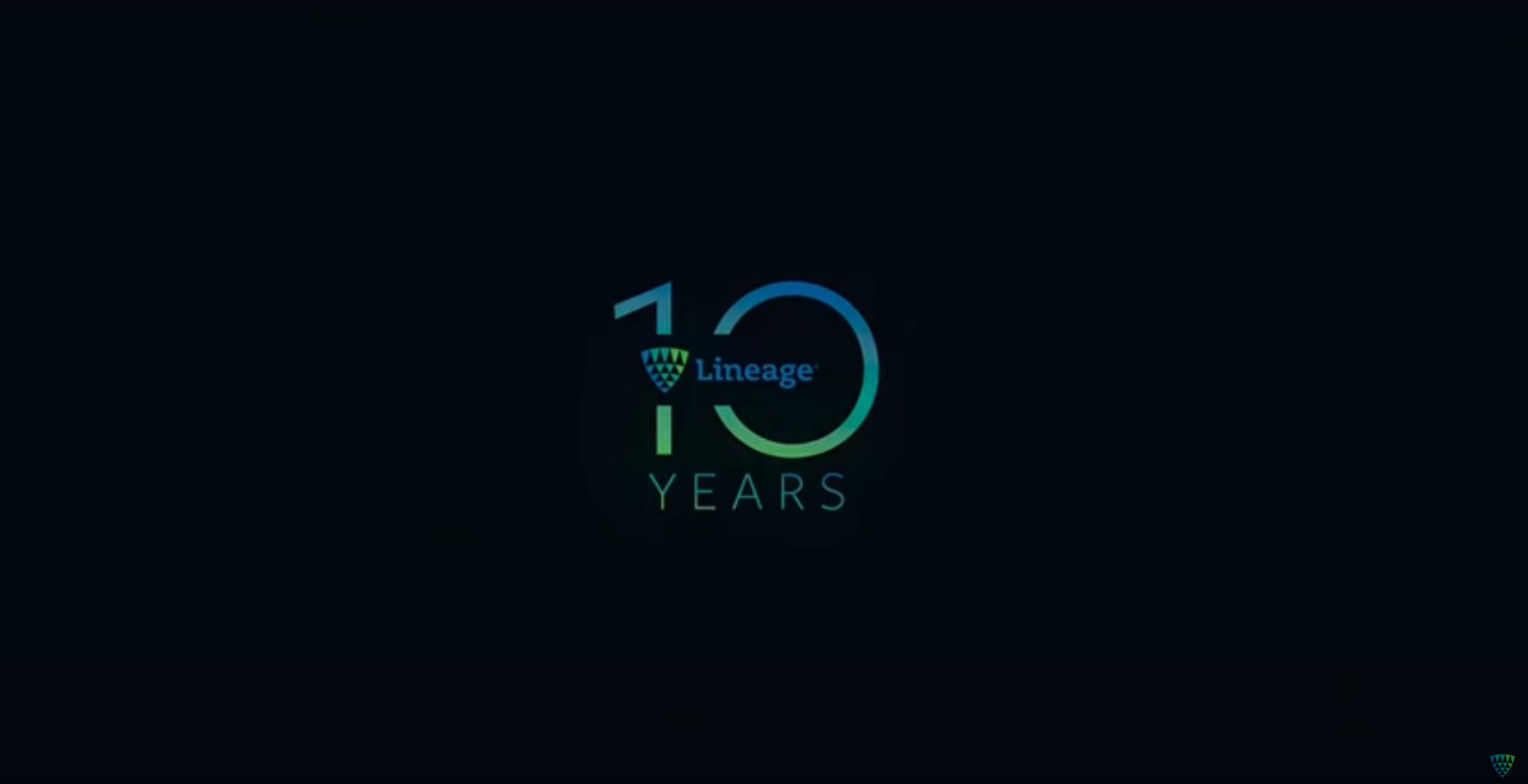 10 Years of Lineage logo