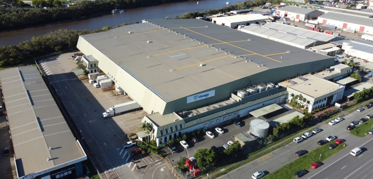 aerial photo of cold storage warehouse 