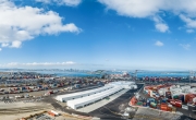 Aerial photo of Lineage's Cool Port of Oakland