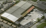 Aerial photo of Lineage's Coleshill facility